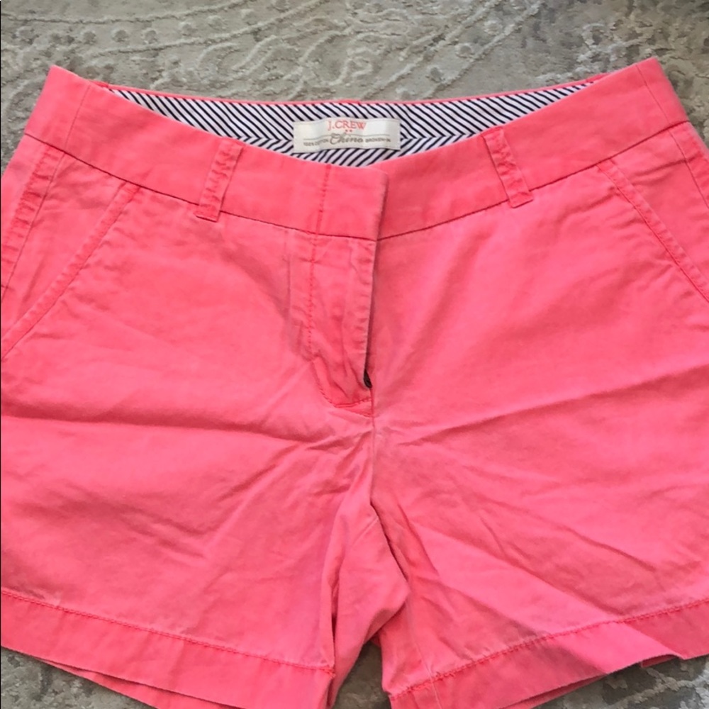 Jcrew size 2 hot coral chino short